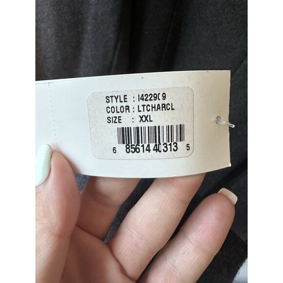 Inc International Concepts Pea Coat Womens Dark Gray Wool Blend Size XXL NWT - Picture 6 of 13